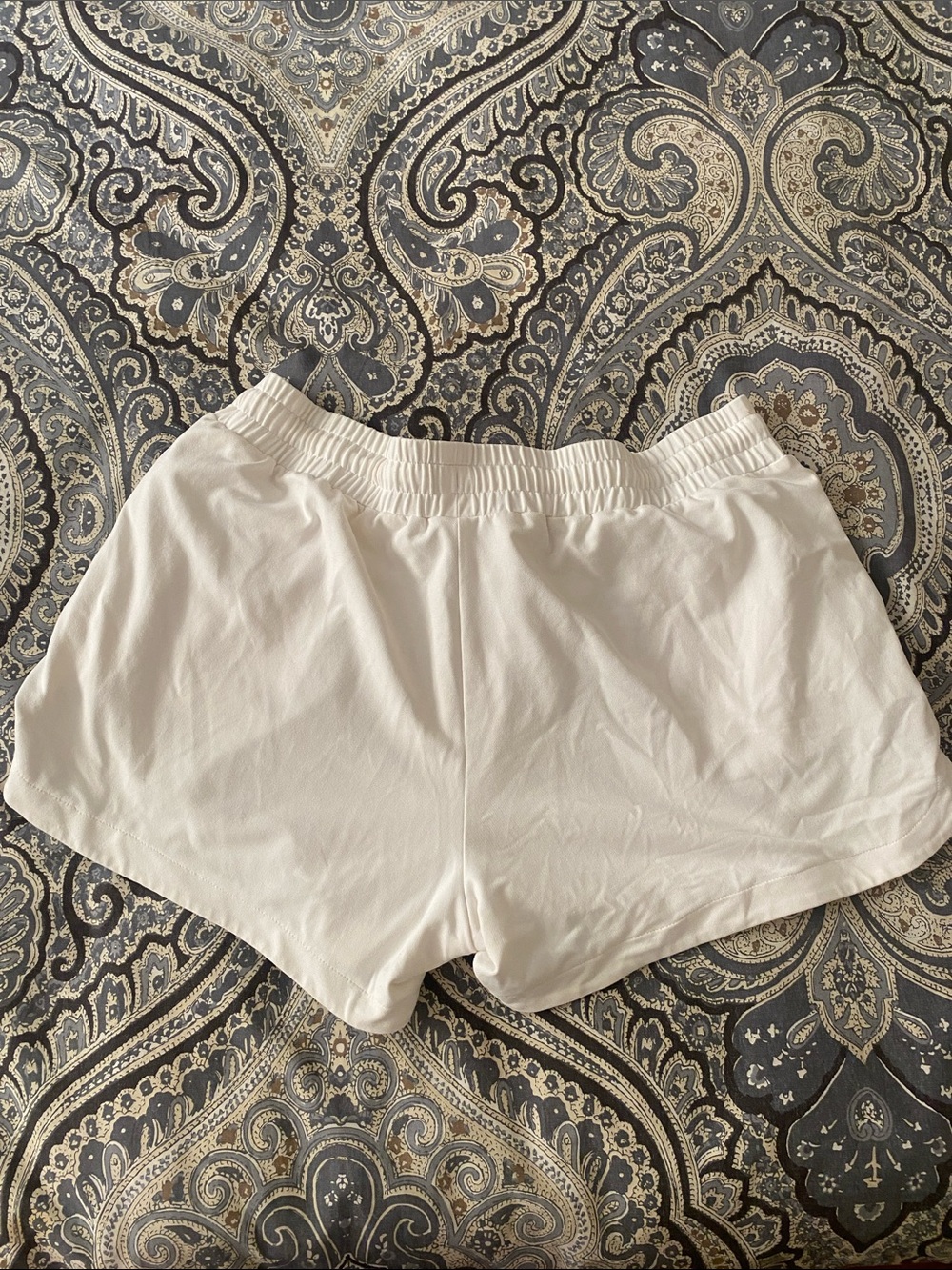 Casual off white Drawstring Athletic Shorts for Women - Picture 6 of 6